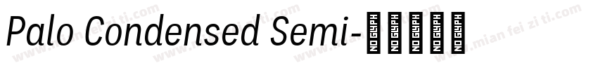 Palo Condensed Semi字体转换